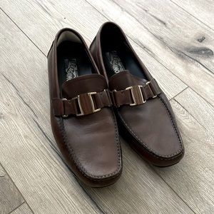 Salvatore Ferragamo Leather Brown loafer size 11
